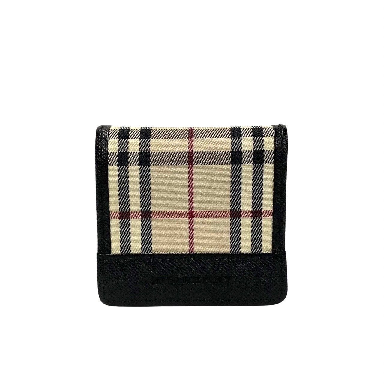 新品未使用　BURBERRY バーバリー コインケース レザー ノバチェック ほぼ未使用 箱付き BURBERRY バーバリー ノバチェック 柄 ロゴ