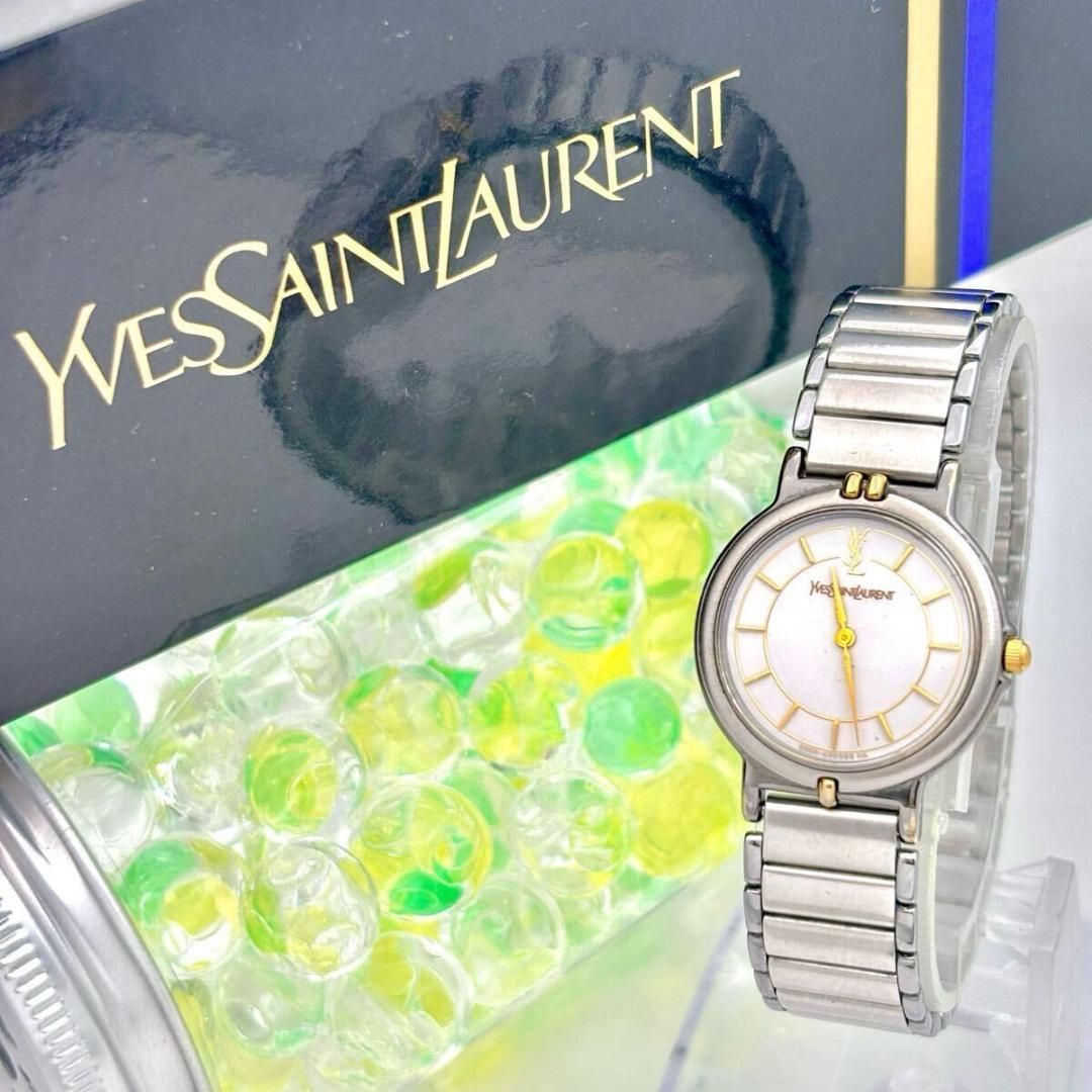 | 電池 イヴサンローラン YSL レディース 腕時計 ドレス シルバー