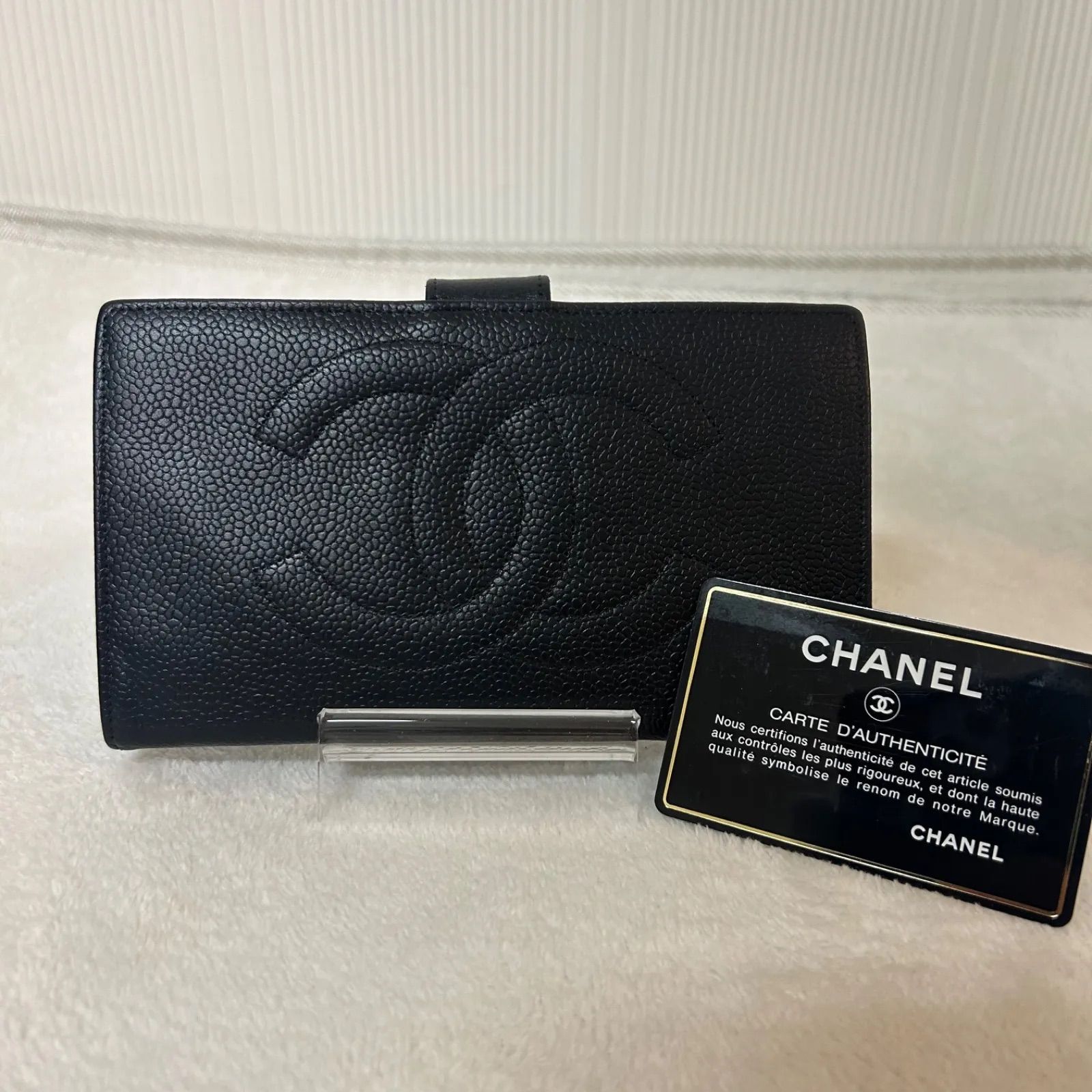 MOMO様宛 シャネル CHANEL 長財布 キャビアスキン ココマーク - メルカリ 