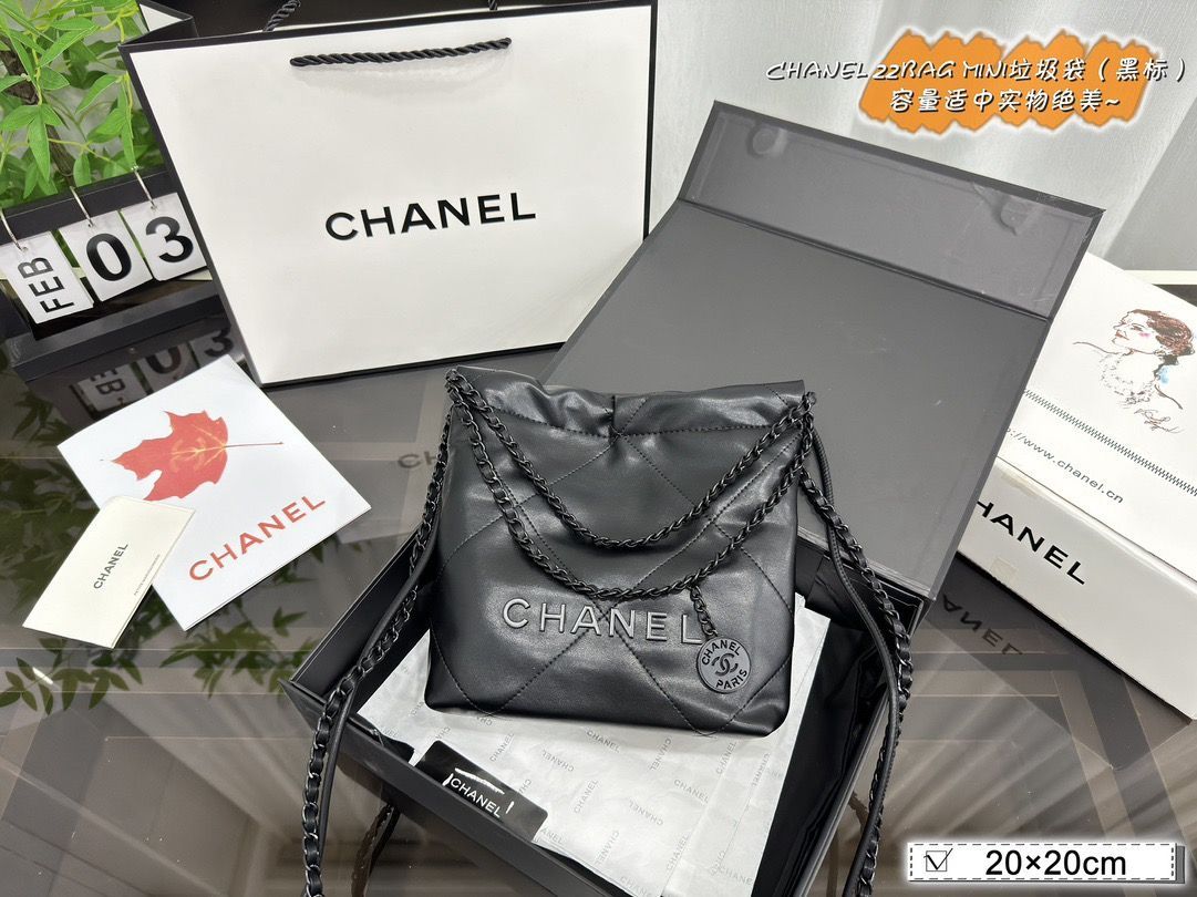 新品 未使用 CHANELシャネルハンドバッグブラック