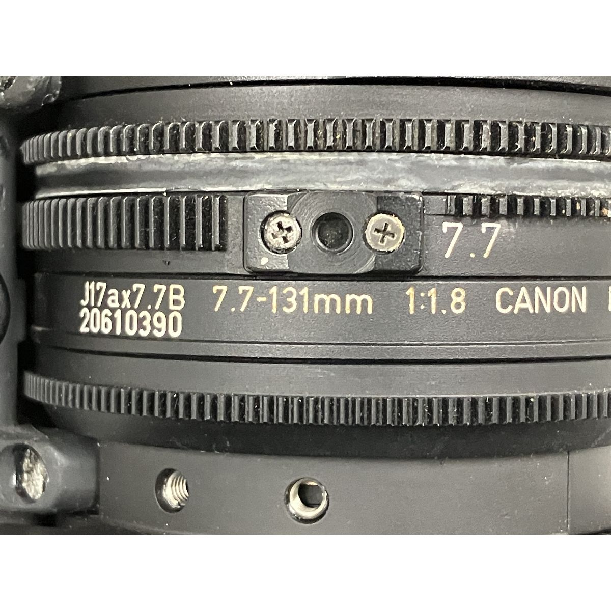 Canon J17ax7.7B 7.7-131mm 1:1.8 IFXS DD 業務用ビデオカメラ Canon J17ax7.7B 7.7-131mm 1:1.8 IFXS DD 業務用ビデオカメラ