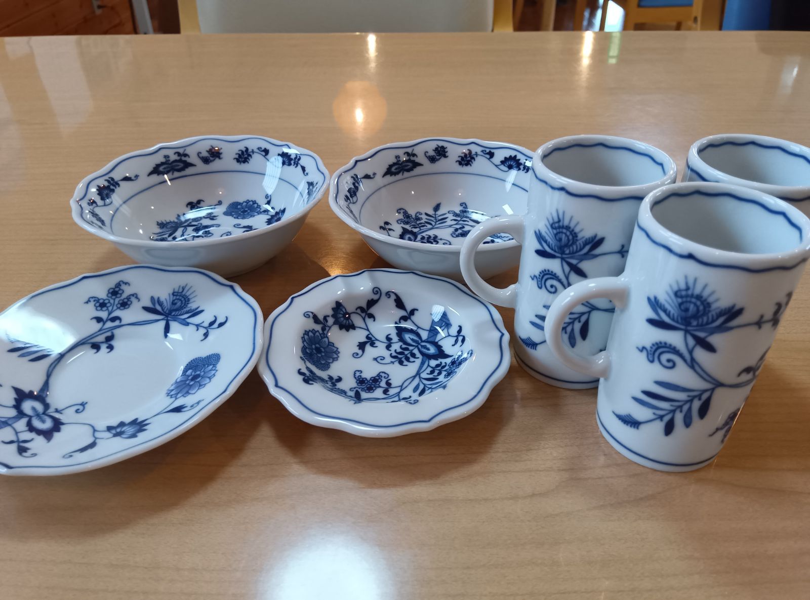 ブルーダニューブ Blue Danube 小皿5枚(サラダ皿 アイスクリーム等