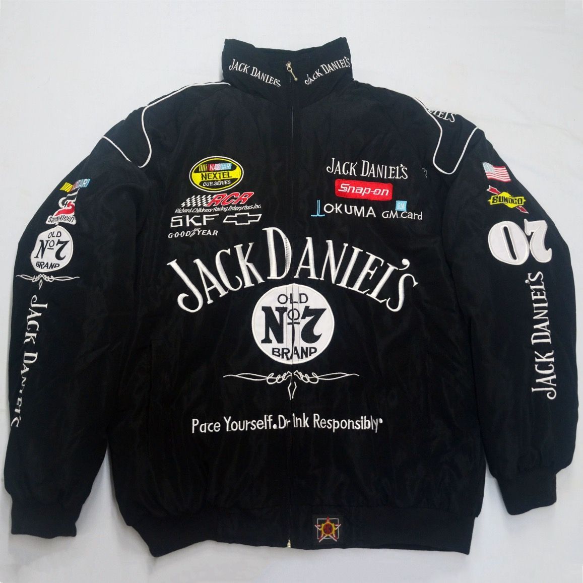 Jack Daniel's ジャックダニエル レーシングジャケット F1 ブルゾン 刺繍 中綿入り メンズ レディース 男女兼用 - メルカリ