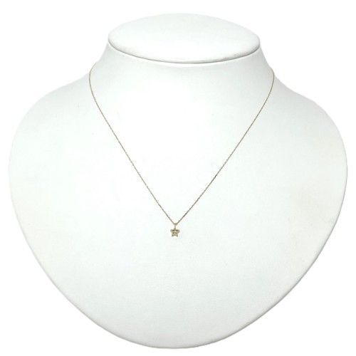 AHKAH ダイヤ ネックレス K18 プチプルミエトワール