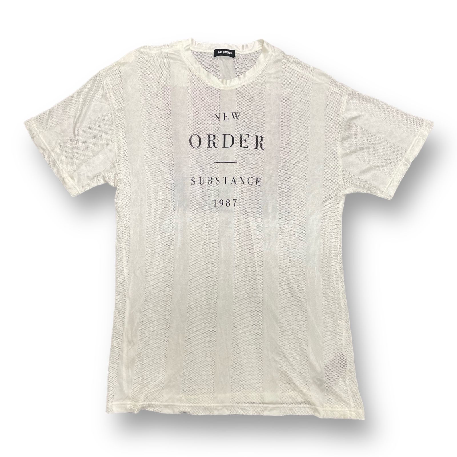 RAF SIMONS 18SS メッシュプリントTシャツ ラフシモンズ 181-125 M