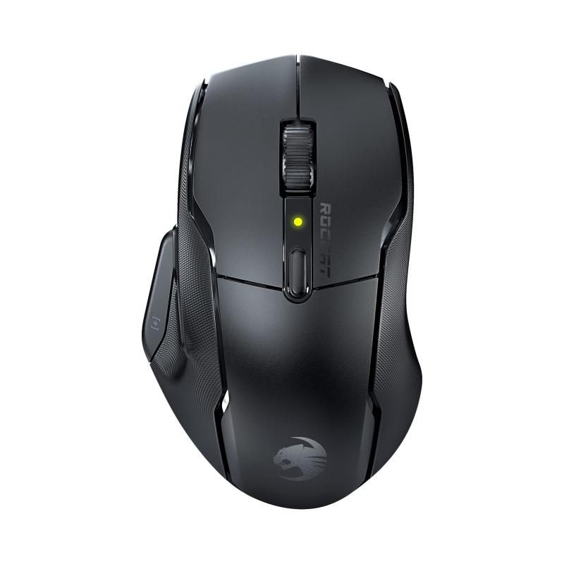 ROCCAT ゲーミングマウス Kone Air ワイヤレス 2.4GHz|Bluetooth ブラック|黒 電池寿命800時間|19K|オプティカルスイッチ|サイドボタン|サイドグリップ|119g