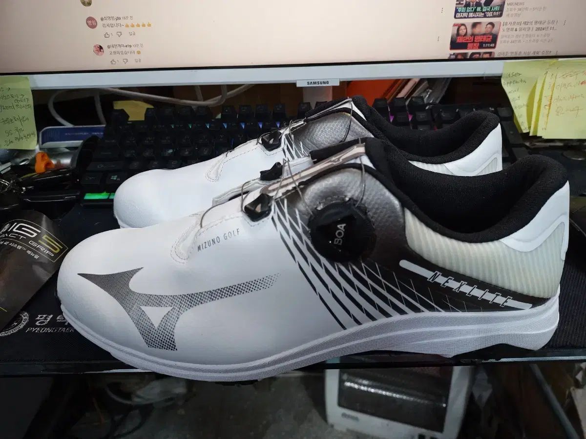 未使用 mizuno(ミズノ) 270 ミリ ゴルフシューズ ネクスライト GS ボア メンズ 51GM2