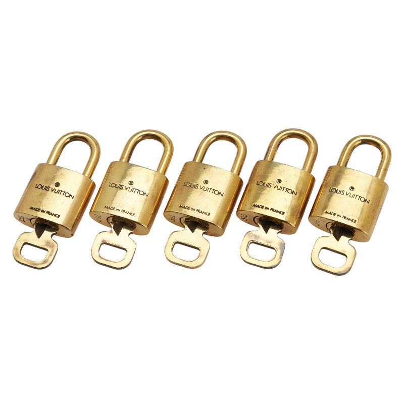 ルイ ヴィトン カデナ 南京錠 キー 5点セット ゴールド メッキ レディース LOUIS VUITTON 1-0233140