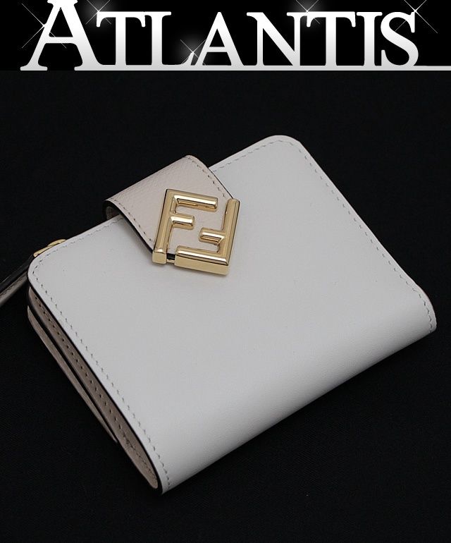 フェンディ FENDI FFダイヤモンド 二つ折りコンパクト財布