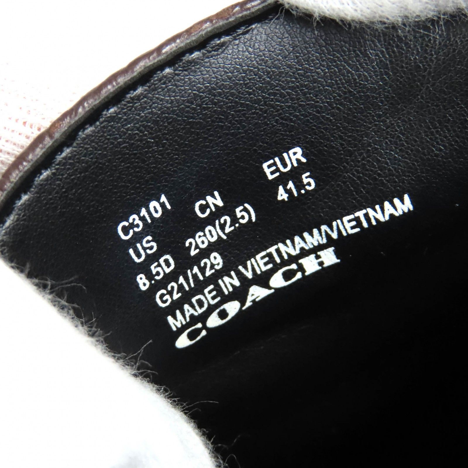 ドンドン見直し】美品△COACH コーチ C3101 グラハム ダービー