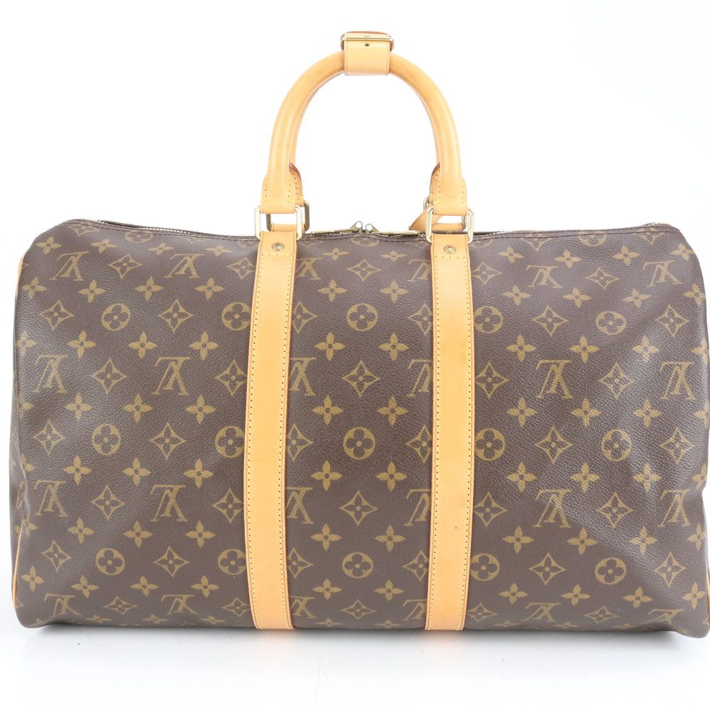 LOUIS VUITTON ボストンバッグ 旅行バッグ モノグラム キーポル 極美品 ルイヴィトン モノグラム キーポル 45 M41428 レザー
