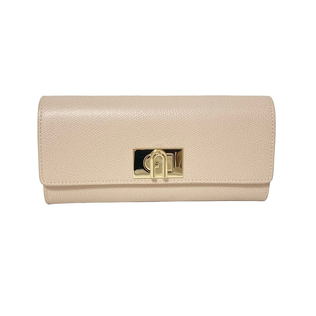 FURLA(フルラ) 長財布美品 1927 ベージュ レザー - メルカリ