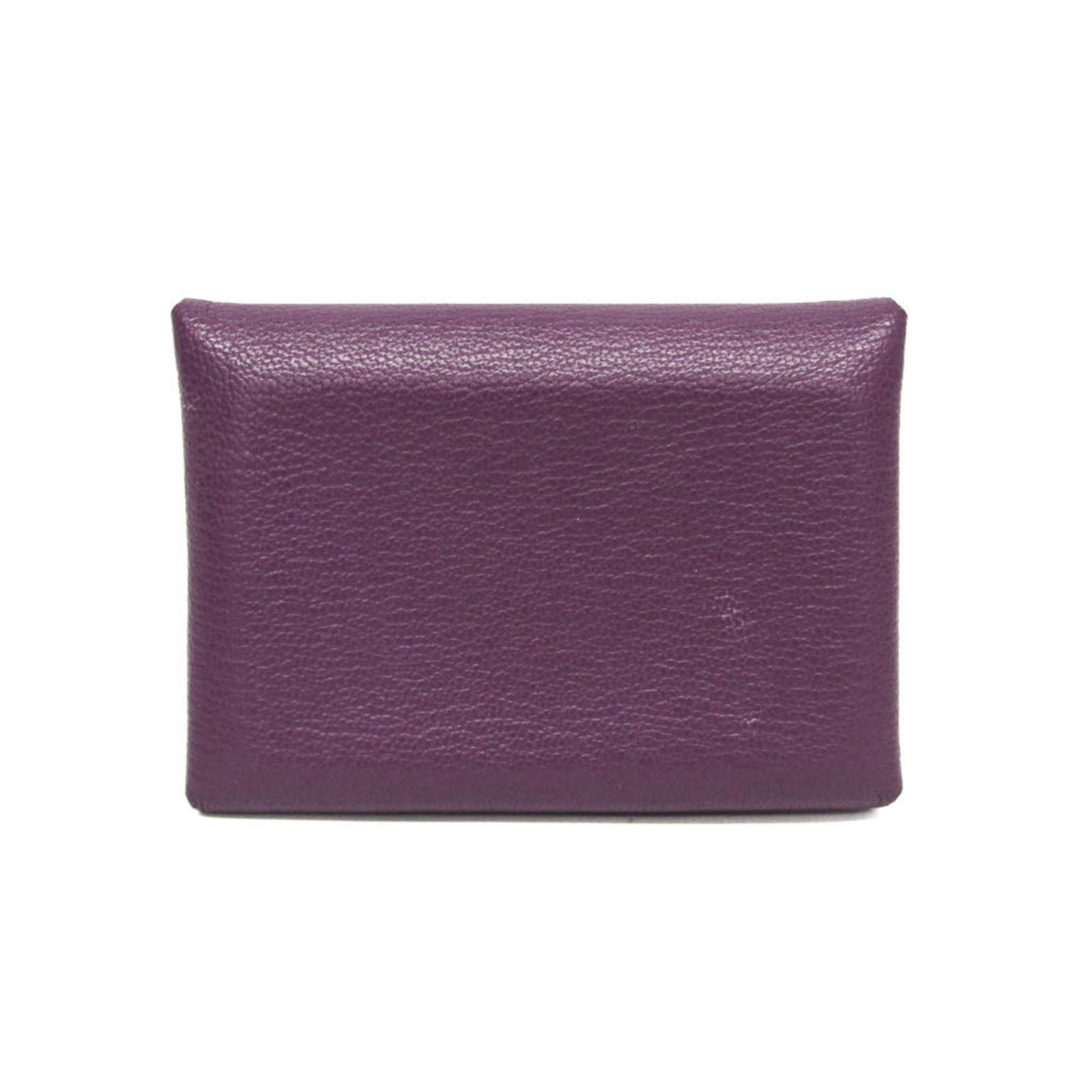 エルメス Hermes カルヴィ デュオ シェーブル カードケース パープル