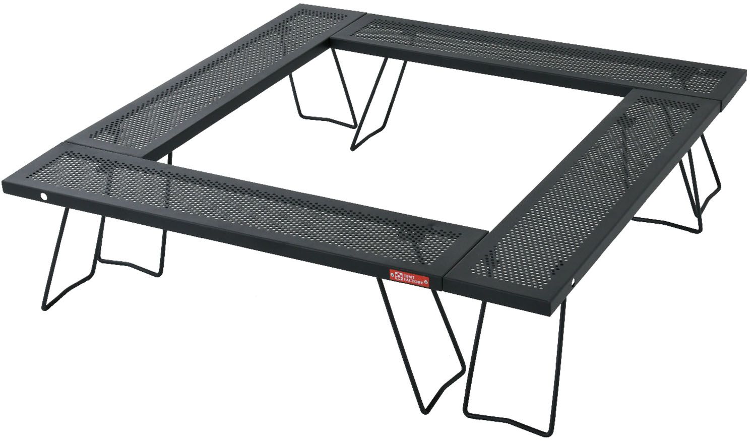 テントファクトリー TENT FACTORY アウトドア スチールワークスフリー4セット 1000 アウトドアテーブル キャンプテーブル スチール スチールテーブル パンチングテーブル キャンプ スチールワークス TFWLSWF4L -