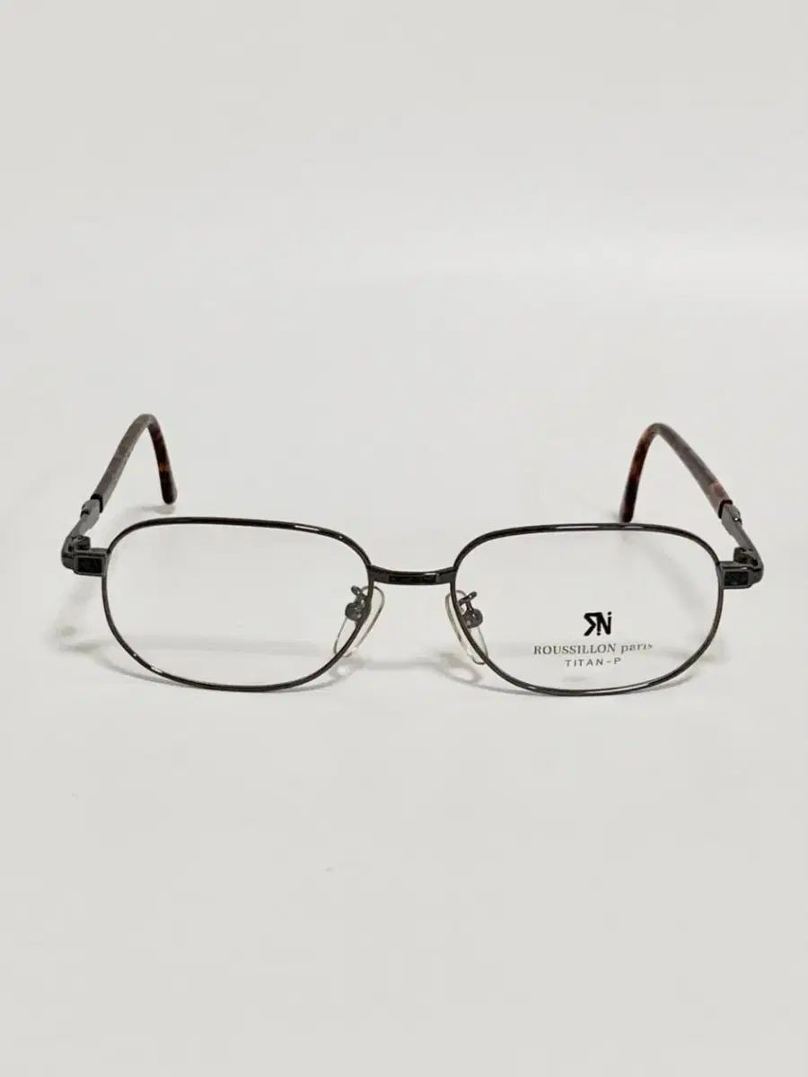 デッドストック LUCY ルシ パリ チタン DARK ダーク シルバー スクエア メガネフレーム