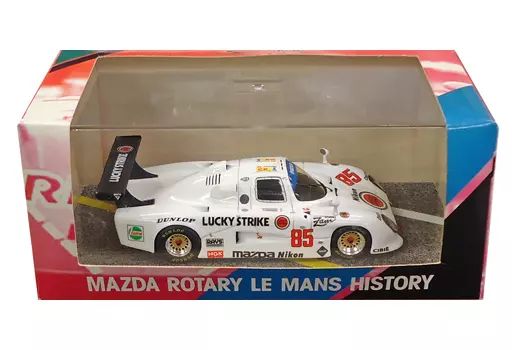 ミニカー 1|43 MAZDA 737C LM 1985 LUCKYSTRIKE 85 ホワイト ROTARY LE MANS HISTORY MC8510