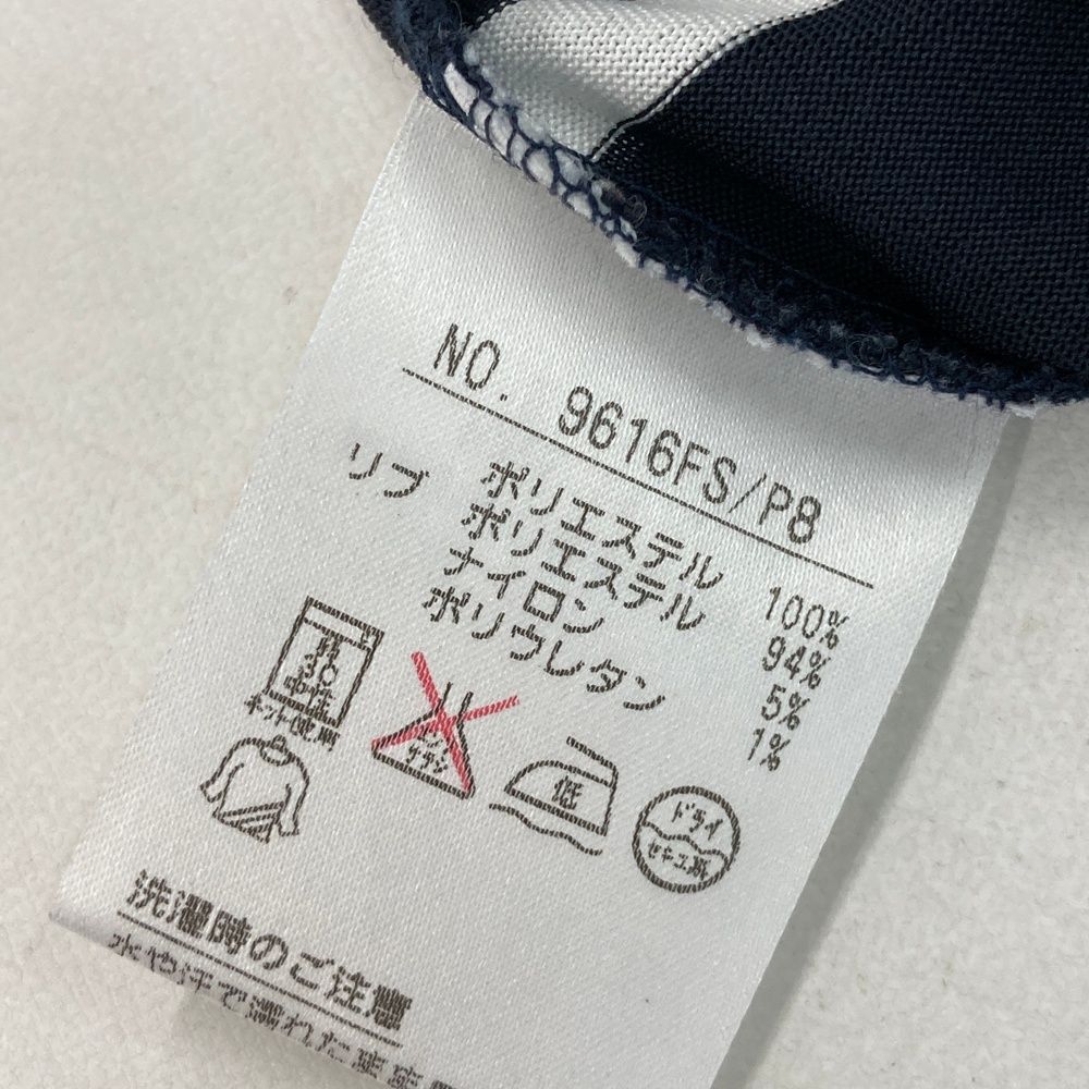 サイズ：S AND PER SE アンパスィ  ストレッチ 半袖ポロシャツ ボーダー柄 ブラック系 [240001302857] ゴルフウェア レディース ストスト 1-240101291520-m-01-pl.jpg