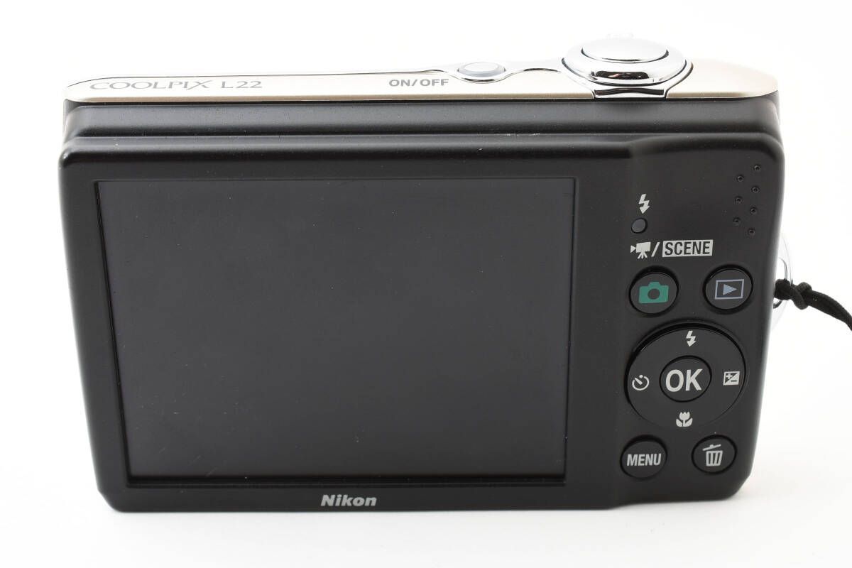 ☆良品☆Nikon ニコン COOLPIX L22 シルバー コンパクトデジタルカメラ 
