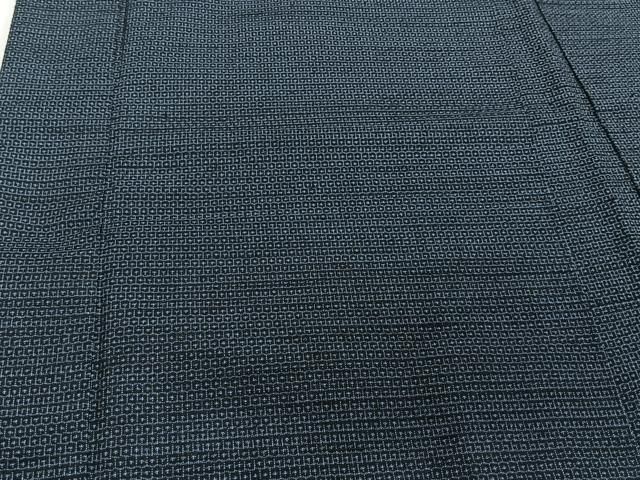 平和屋本店□極上 男性 角帯 紬地 横段文 黒地 逸品 DZAA5421kh5