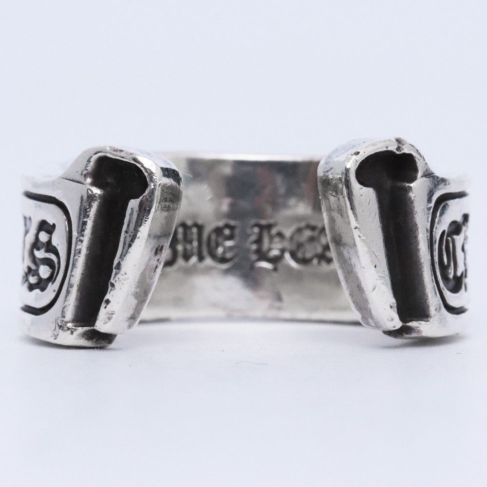 ■ Chrome Hearts スクロールラベルリングラージ■ 15号 CHROME HEARTS クロムハーツ Chrome Hearts スクロールラベル