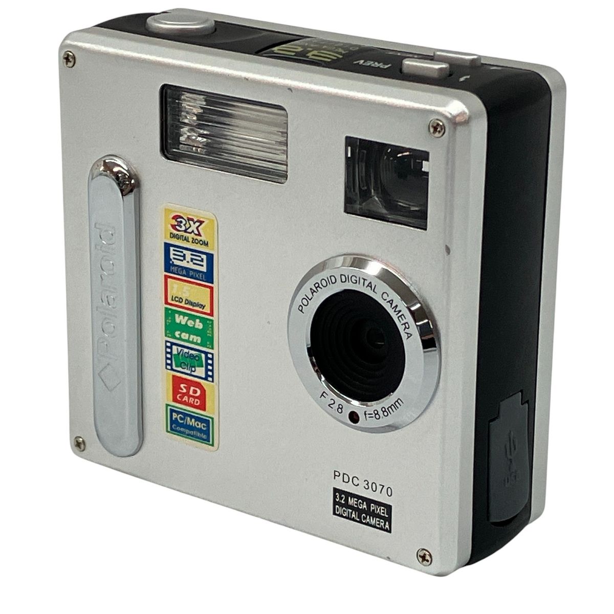 Polaroid PDC3070 コンパクト デジタル カメラ ボディ ポラロイド ジャンク C9977041