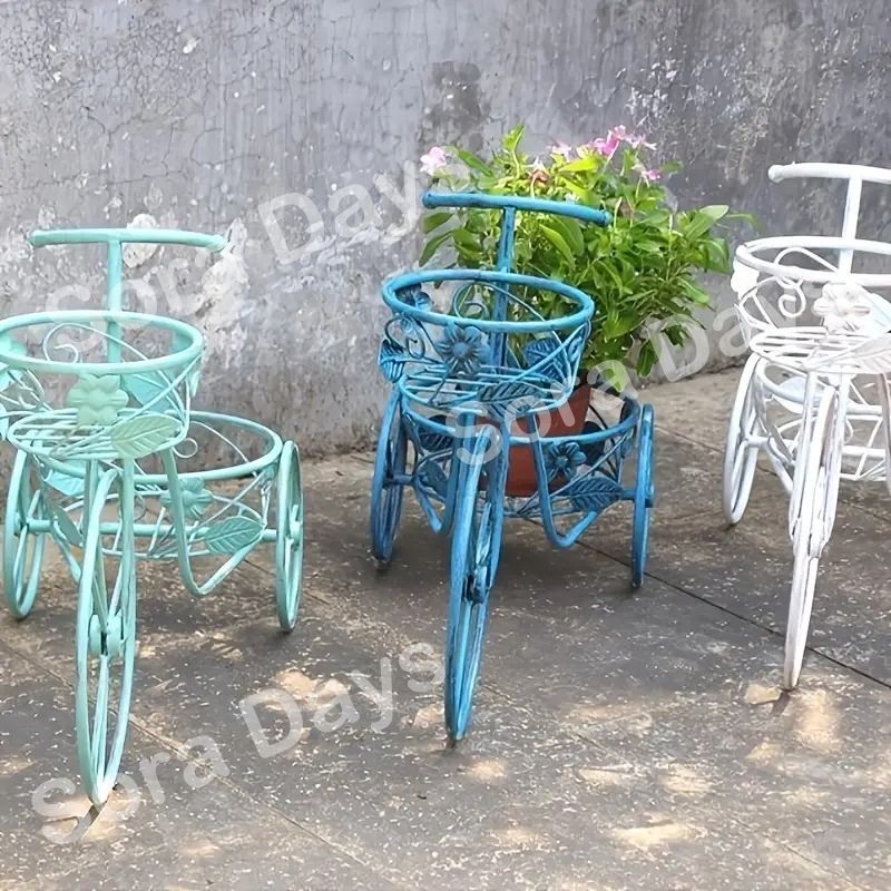 【新品未使用】アンティーク風　フラワースタンド　ガーデニングオブジェ 新品未使用】アンティーク風 フラワースタンド ガーデニングオブジェ