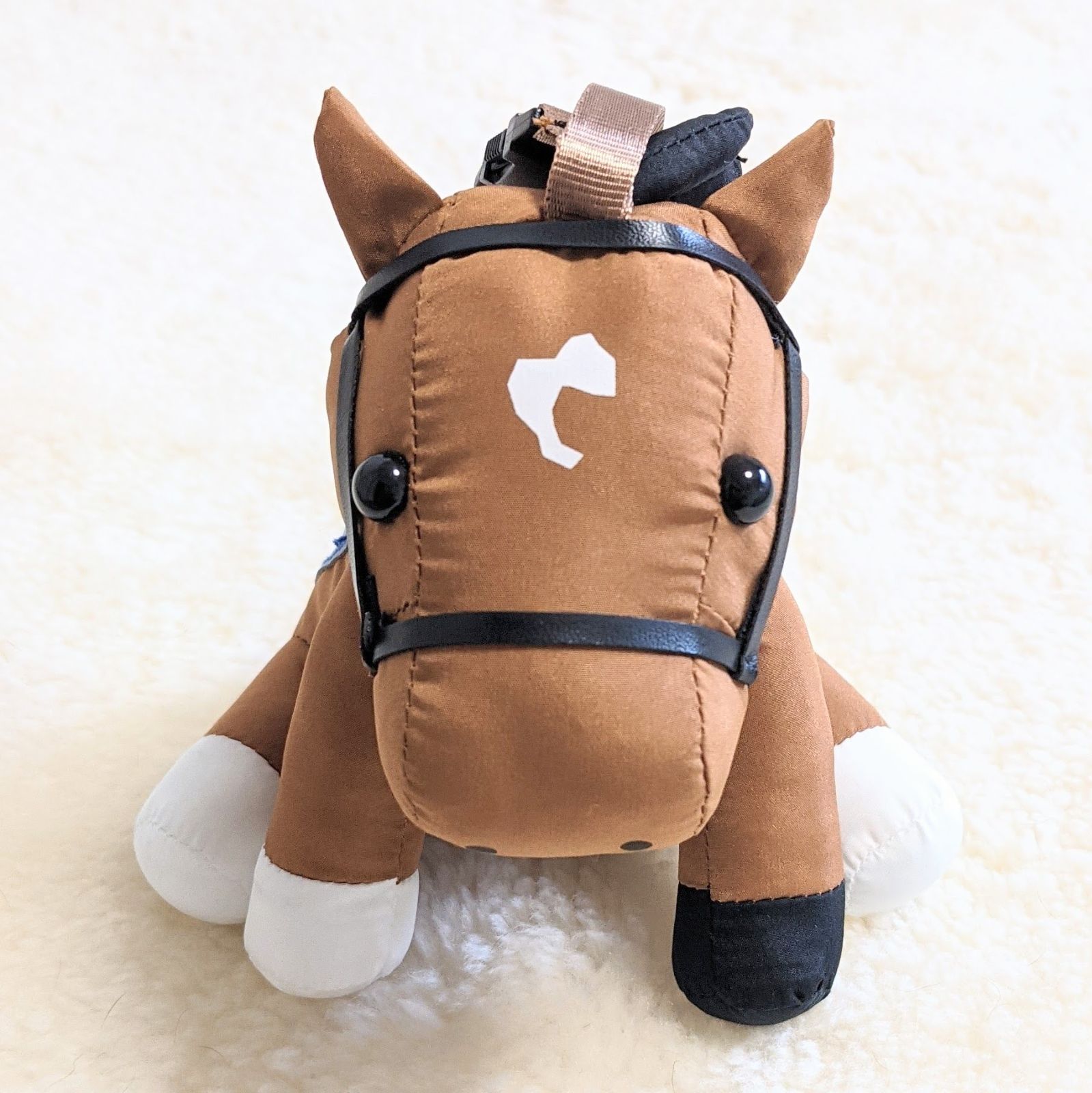 ディープインパクト〉馬 ぬいぐるみ エコバッグ® - メルカリ