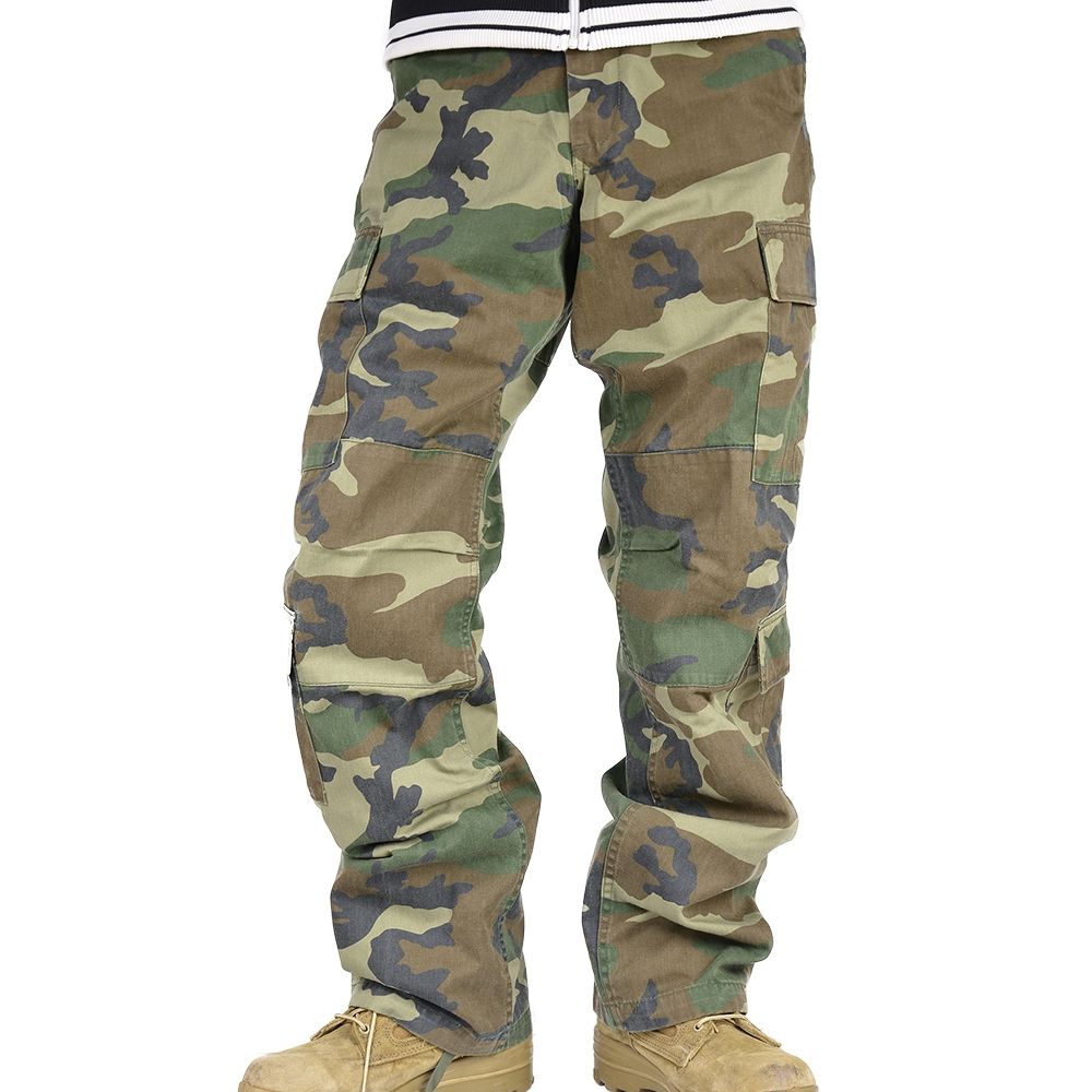 Rothco カーゴパンツ ビンテージ調 パラトルーパー 迷彩 [ ウッドランドカモ / Mサイズ ][ro2586m] Rothco カーゴパンツ ビンテージ調 パラトルーパー 迷彩 [ ウッド