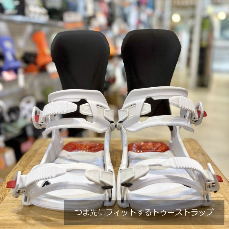 サステナブルな 25-26 NITRO ONE ｶﾗｰ Black White Red Mｻｲｽﾞ ナイトロ メンズ スノーボード バインディング 日本