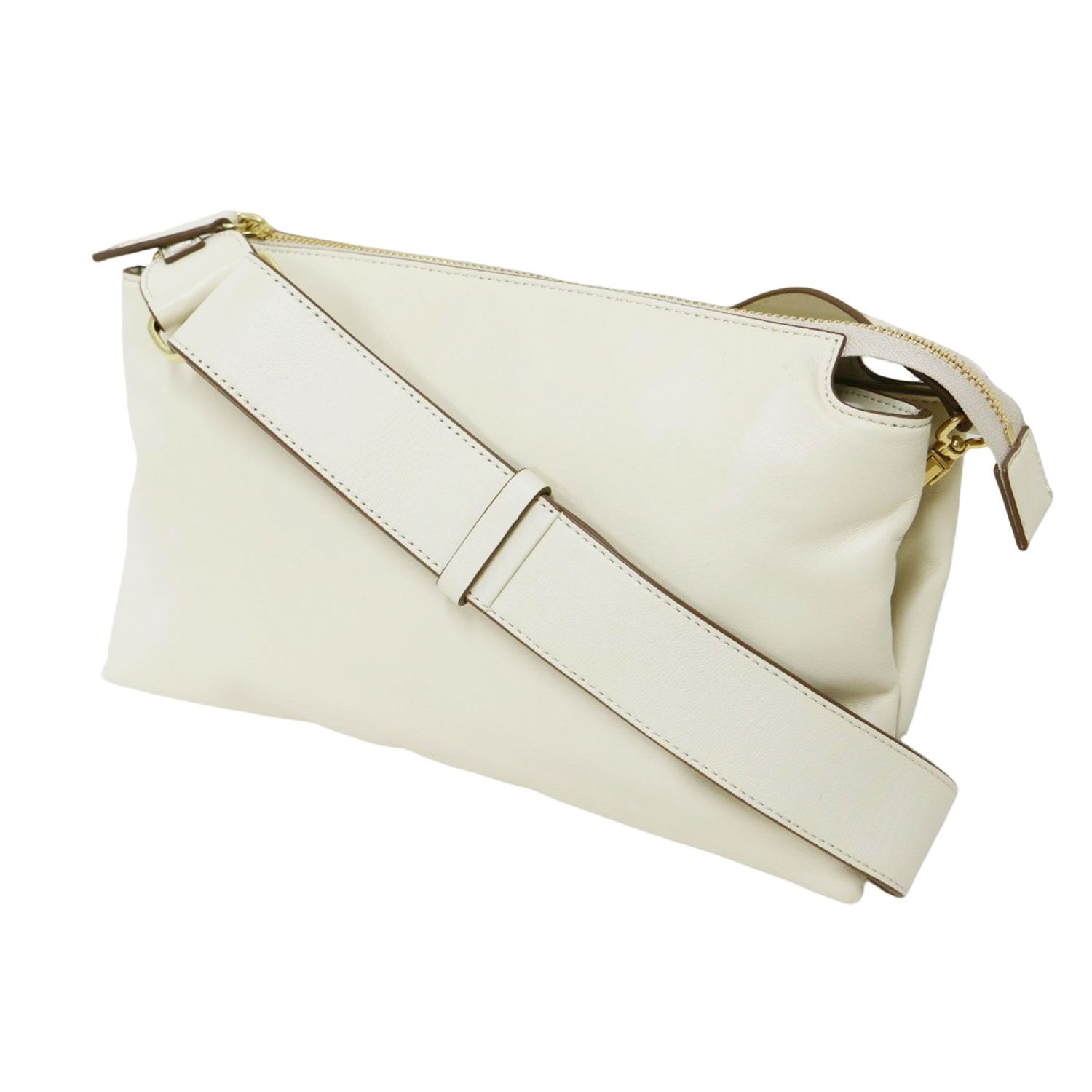 ORSETTO オルセット バッグ アイボリー / 24秋冬 ショルダーバッグ / ロゴ レザー 本革 羊革 / カバン 鞄【レディース】【】