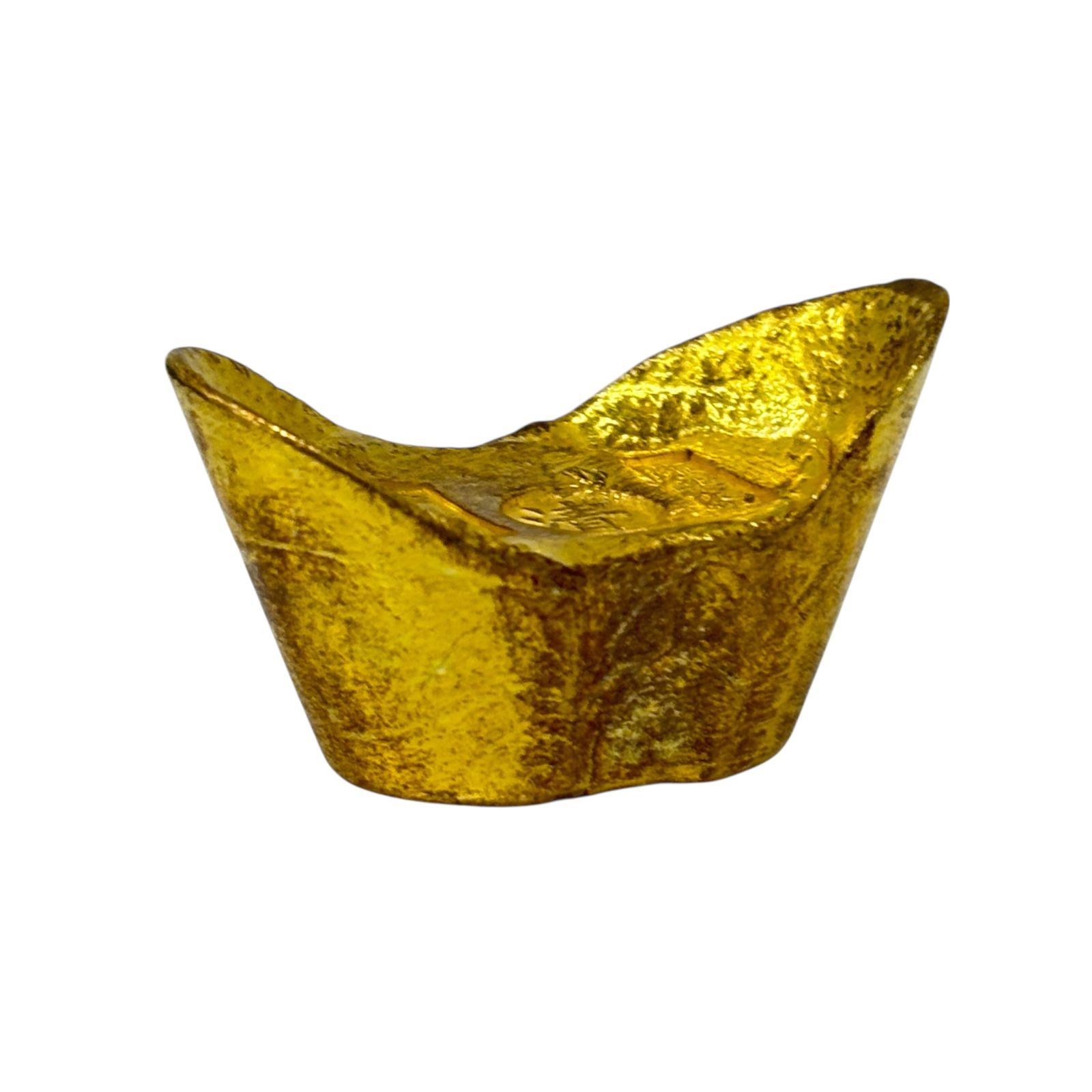 清 十分金 雍正九年】金元宝 中国金貨 古銭 馬蹄形 金運 開運 - メルカリ