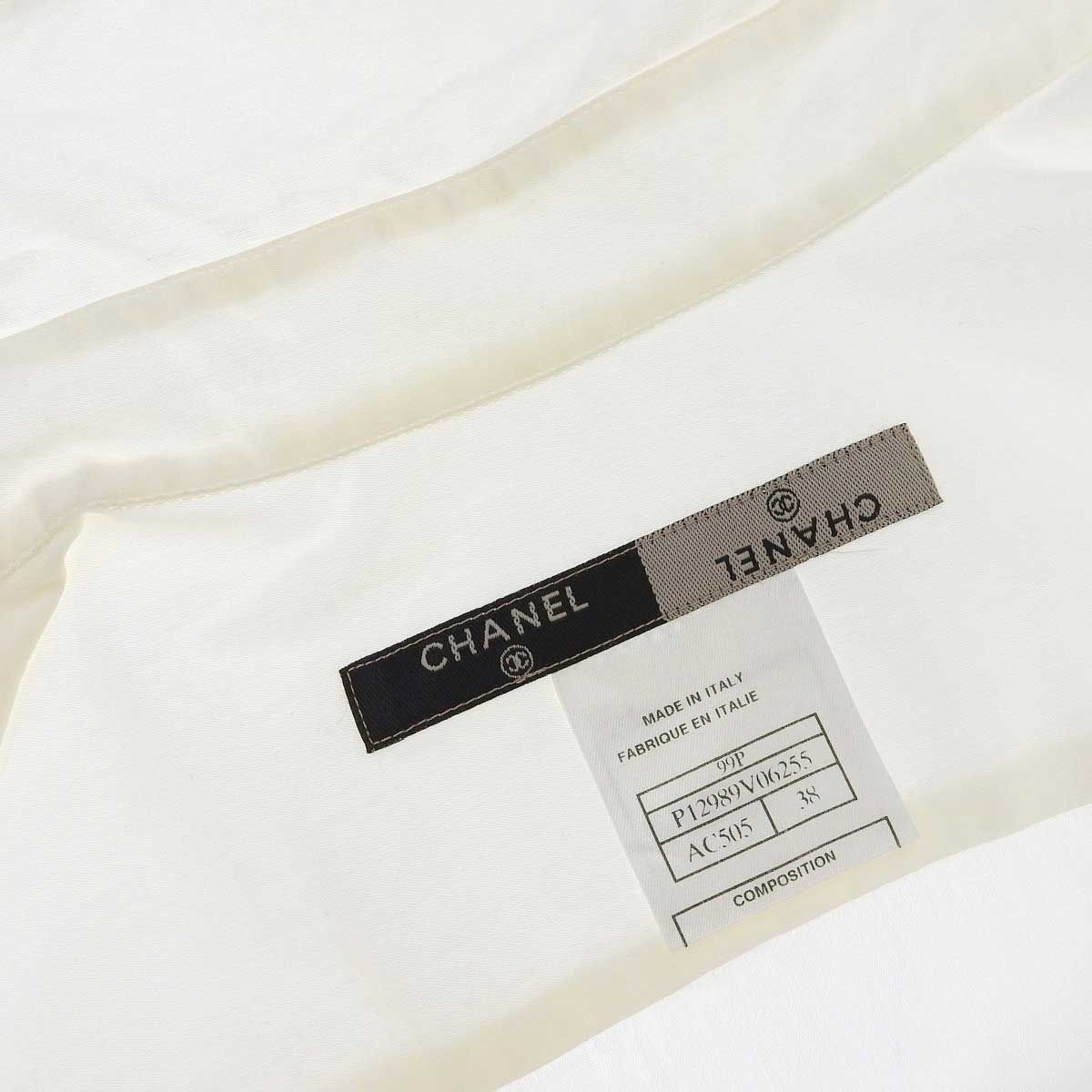 シャネル ココマーク ヴィンテージ ハーフスリーブ シャツ P12989V06255 レディース アイボリー CHANEL 中古 【アパレル・小物】 シャネル ココマーク ヴィンテージ ハーフスリーブ シャツ