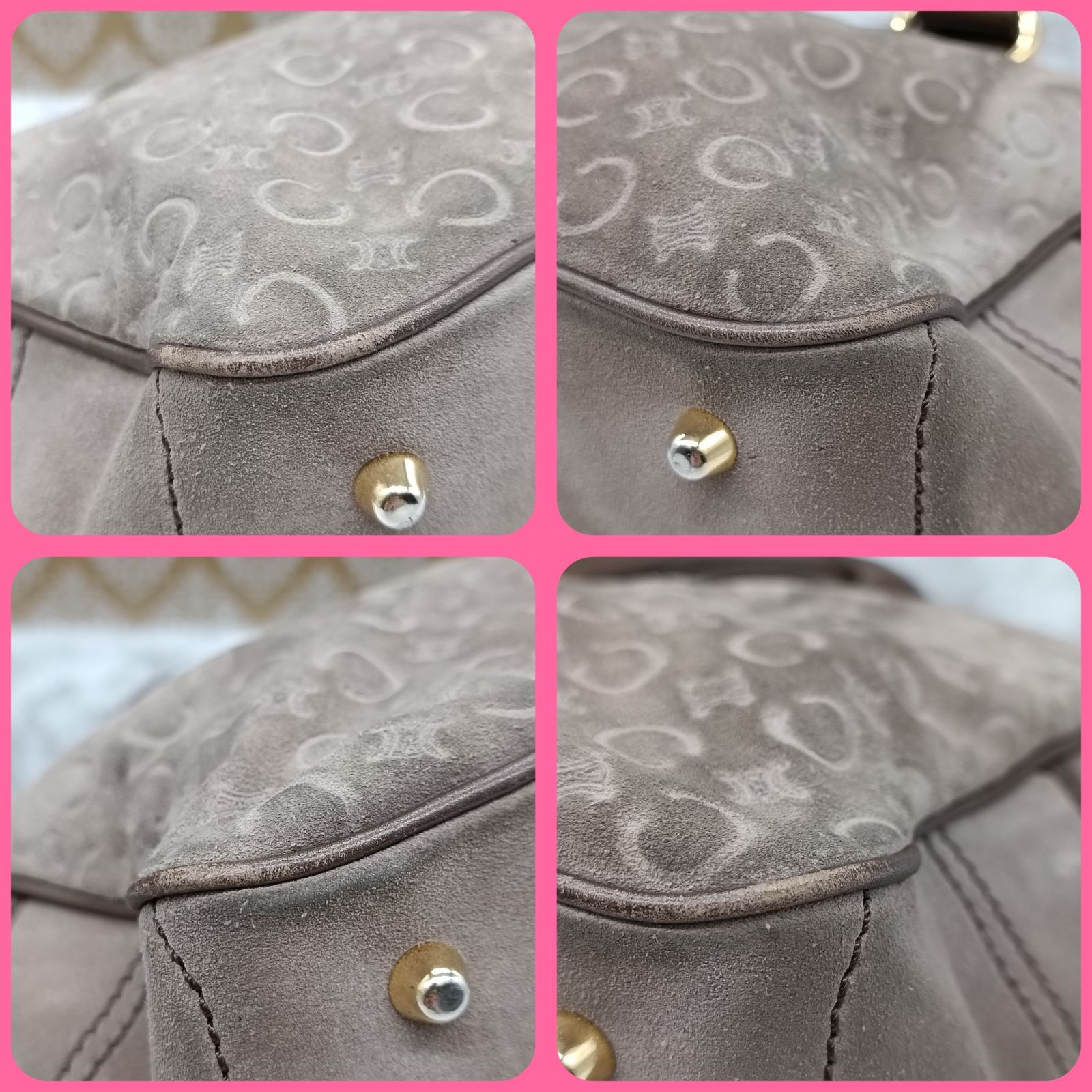 CELINE 》 セリーヌ ブギーバッグ ハンドバッグ スエード C CELINE 》 セリーヌ ブギーバッグ ハンドバッグ スエード C