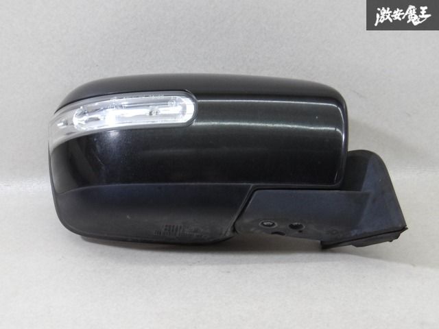 マツダ LY3P MPV ドアミラー サイドミラー 右 右側 運転席側 8P 8ピン 電動格納 黒系 即納 棚7-2