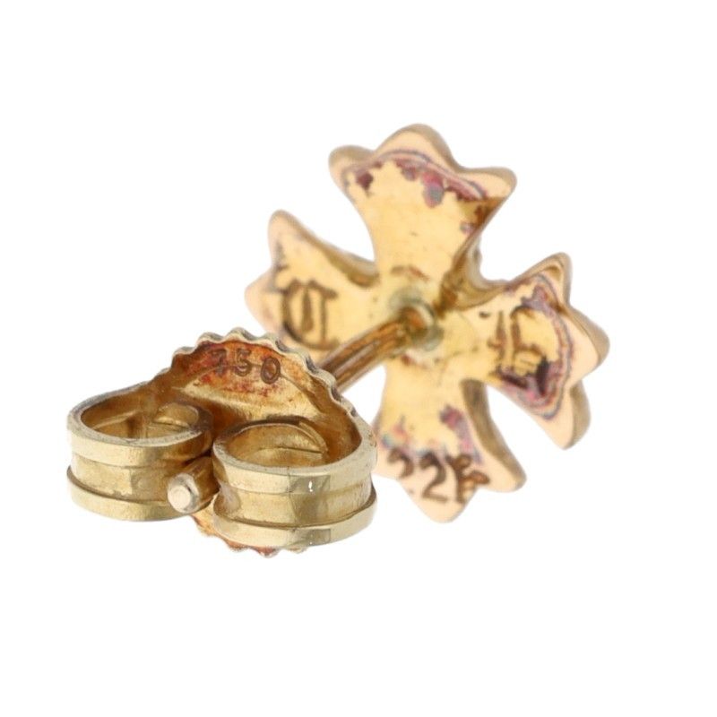 クロムハーツ 22K No2 CH PLS SAP|22KCHプラススタッド 1サファイア|ゴールドピアス メンズ WWW_WOWDIGSITE_COM