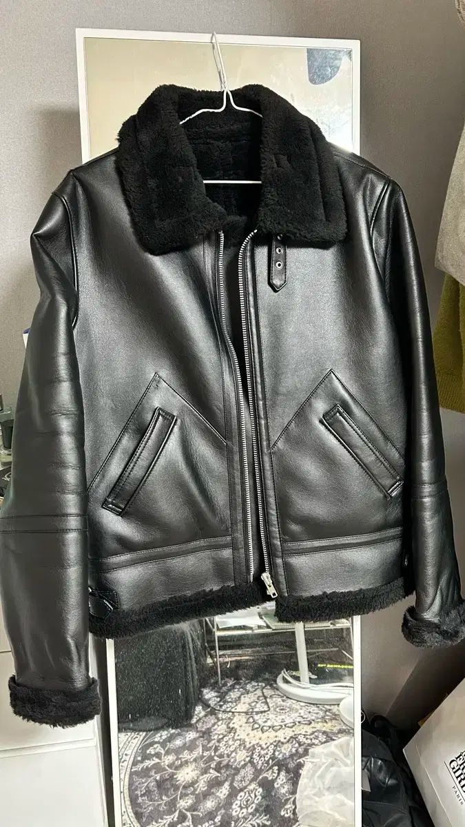 DOFFJASON ドフジェーソン ムートンコート ジャケット 黒 L