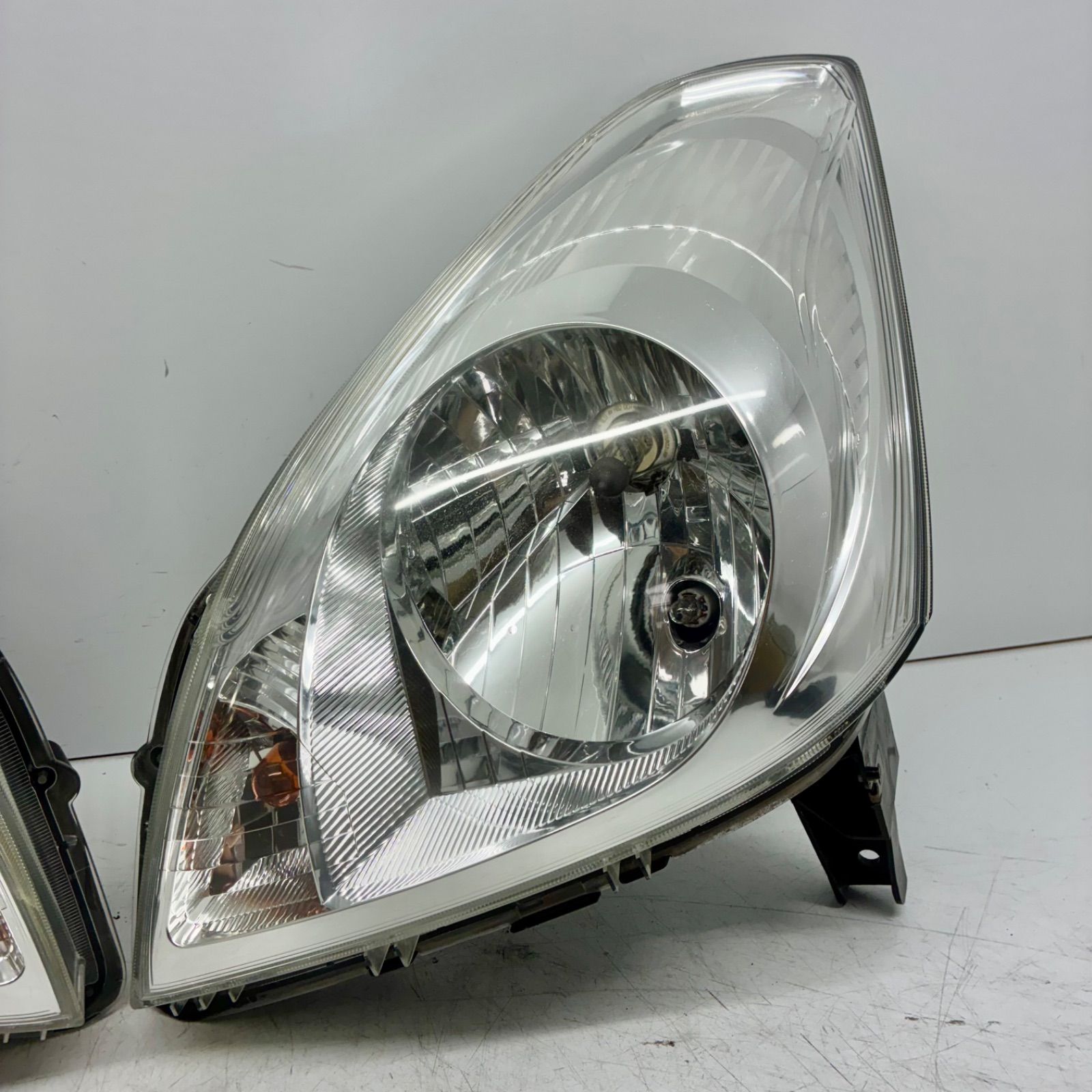 破損無 コーティング済 スバル RN1 RN2 ステラ ヘッドライト ランプ レンズ 左右セット LR ハロゲン レベ付 ICHIKOH 1829 HCR-603 P71518