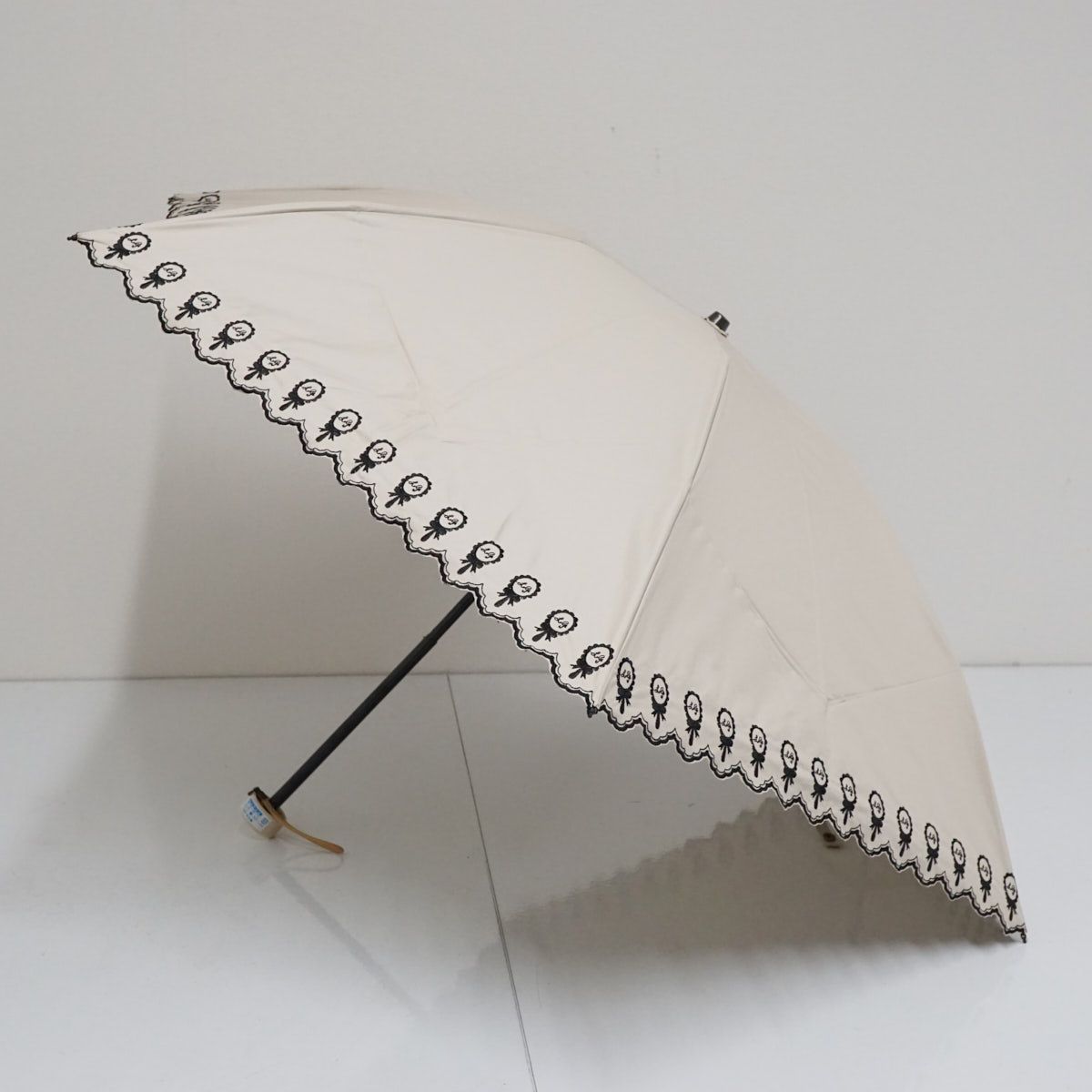 晴雨兼用日傘 LULU GUINNESS ルルギネス USED美品 かわいい 刺繍