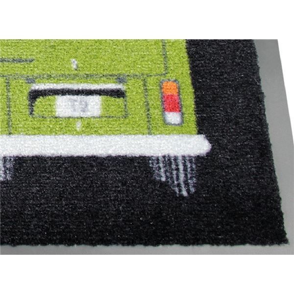 VW Collection ドアマット 玄関マット T2バス フロント-リア グリーン T2DM03