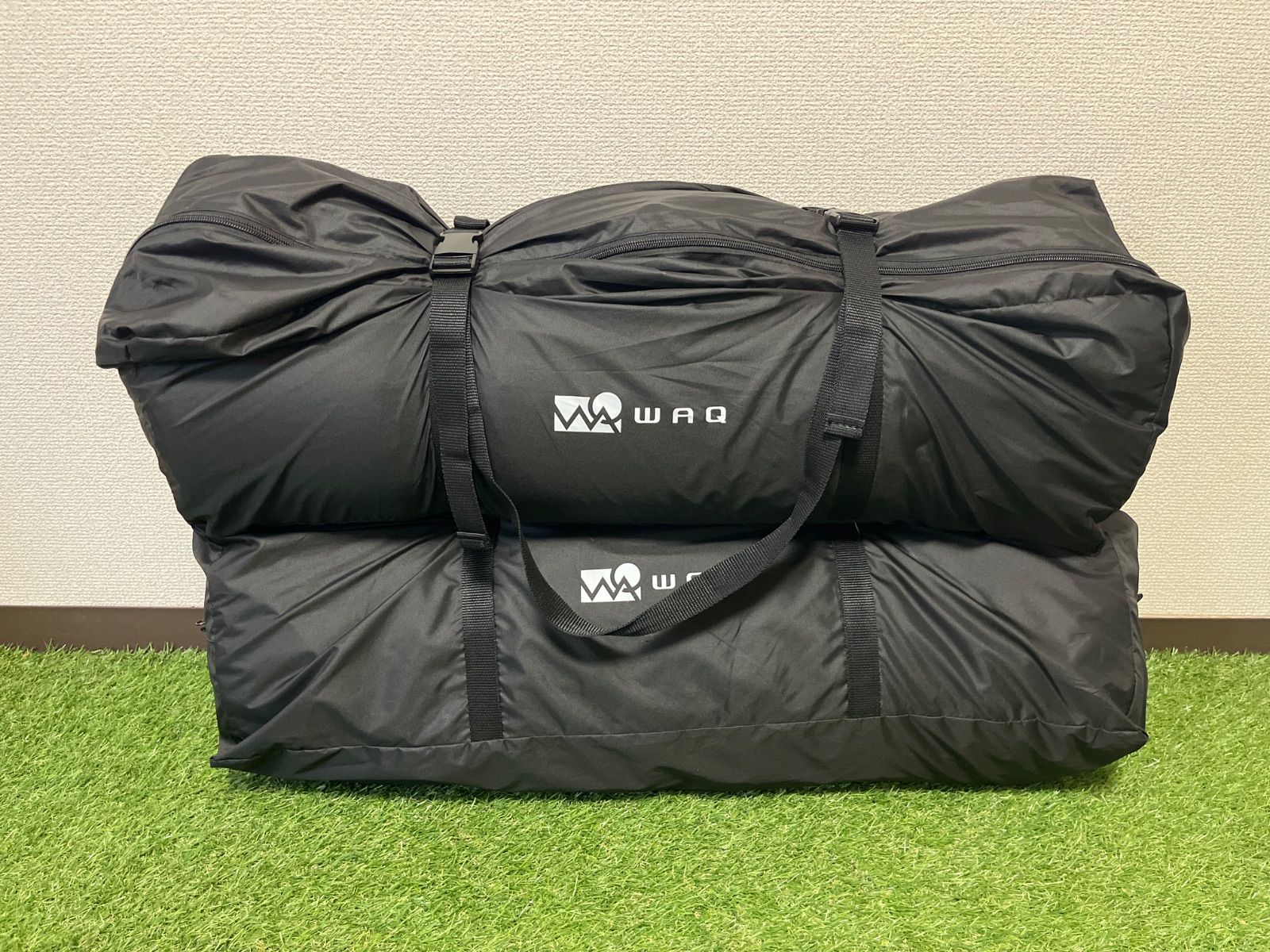 2個 WAQ ワック RELAXING CAMP MAT S ブラック | キャンプ | キャンプ寝具 | マット | インフレーターマット HRDEVELOPMENT_JP