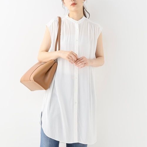 Spick & Span - Spick and Span フロントギャザーノースリーブブラウス Spick & Span フロントギャザーノースリーブブラウス【☆美品