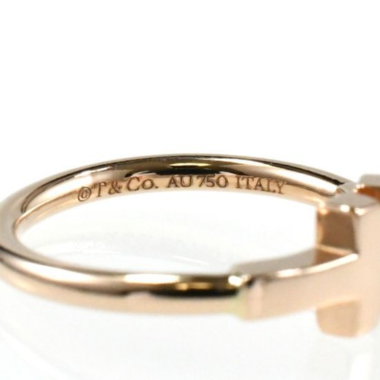 Tiffany ティファニー Tワイヤー リング K18YG ローズゴールド 7号