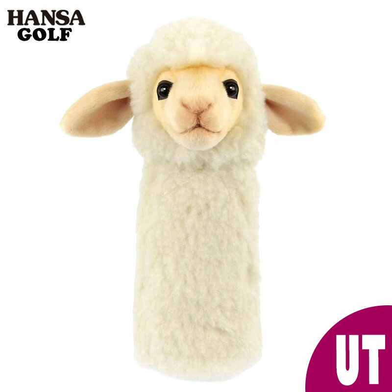 HANSA Golf UT Headcover Sheep Sheep Grey Utility CAT BH8276 Plush Toy Hansa Present Animal Dog Cat Bird Fluffy Animal Doll Cute Rescue Hybrid Iron Premium Set