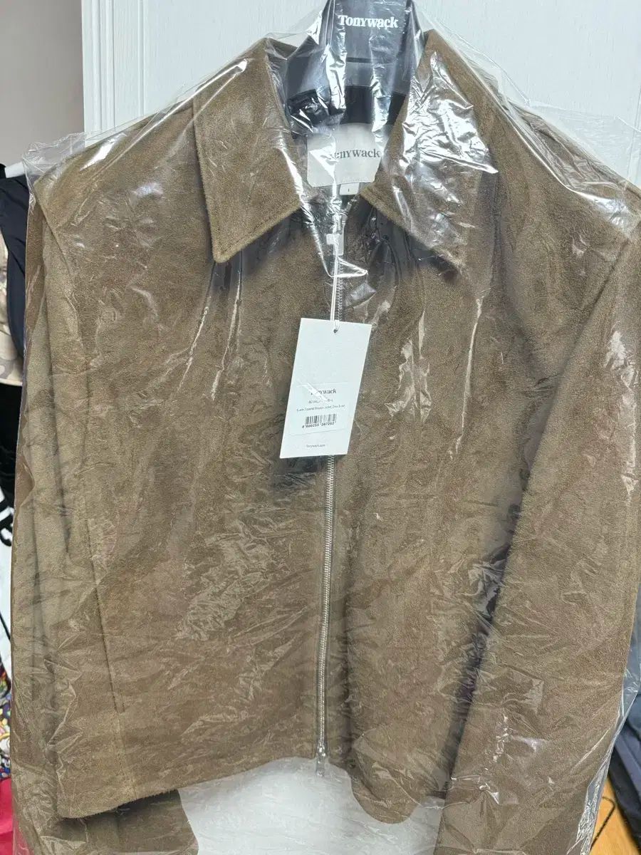 繊細な響きの Tonywack 24fw スウェード ブルゾン ジップジャケット オリーブブラウン L