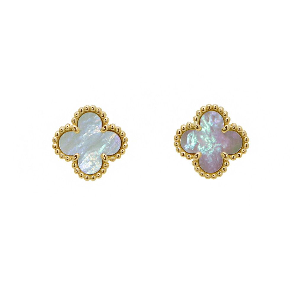 ヴァンクリーフ&アーペル　スイートアルハンブラ　マザーオブパール　ピアス ヴァンクリーフ＆アーペル Van Cleef & Arpels ピアス マジック