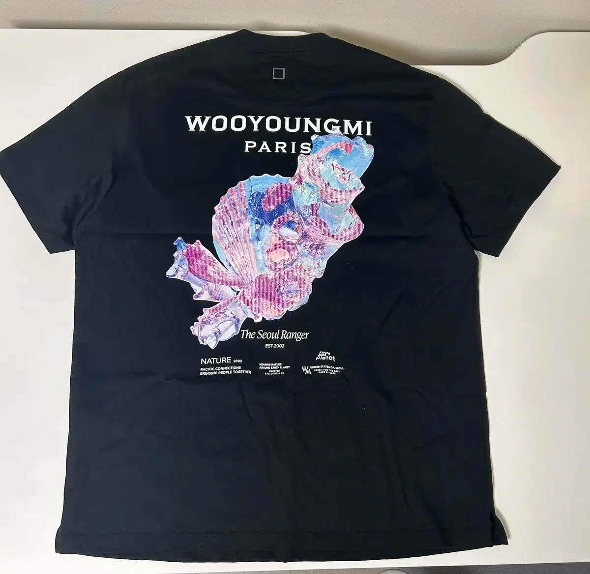 ☆韓国人気☆3Dバックロゴ スウェットシャツ/WOOYOUNGMI☆ 購入履歴 25SS WOOYOUNGMI(ウーヨンミ) 3D 囲い バックロゴ T