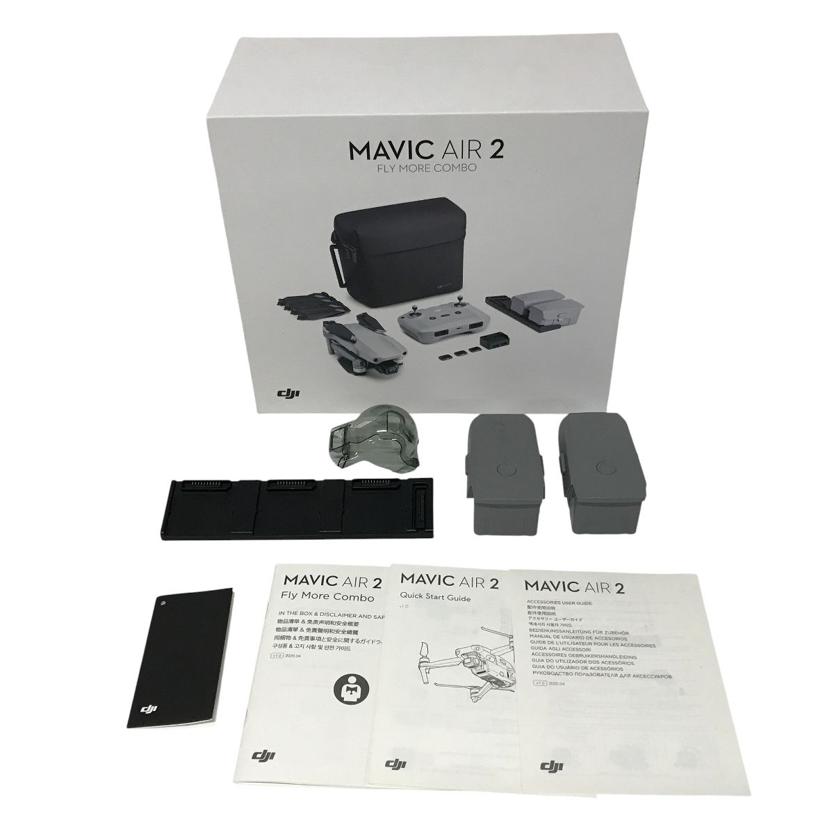 DJI Mavic AIR2 MA2UE3W Fly More Combo マビック エア フライモア コンボ ドローン 撮影 空撮 カメラ F10348491