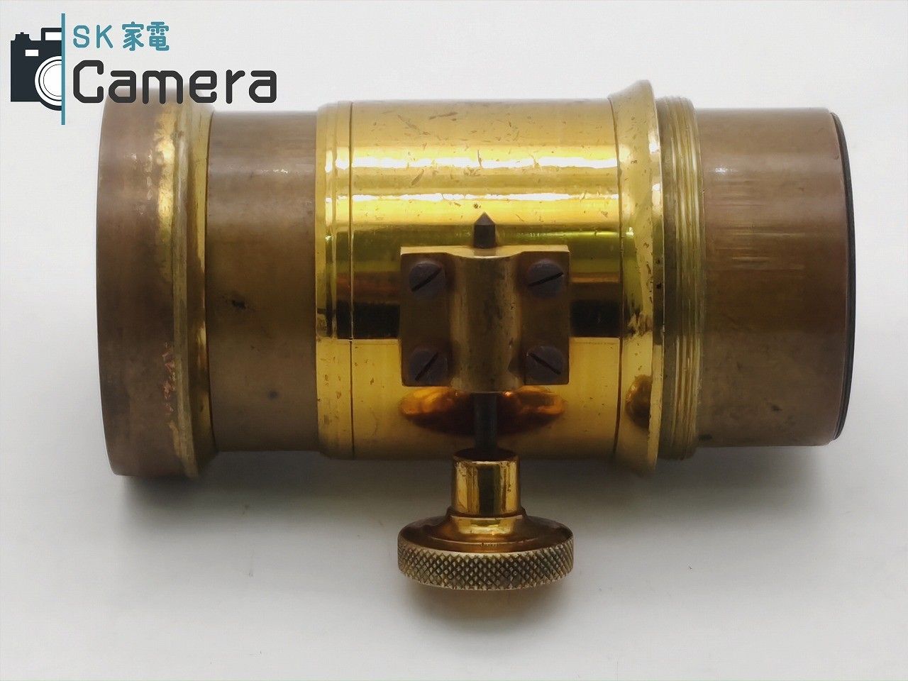 Petzval型レンズ ペッツバール型レンズ 古典レンズ F16絞り込み付 詳細不明 真鍮鏡胴 - メルカリ