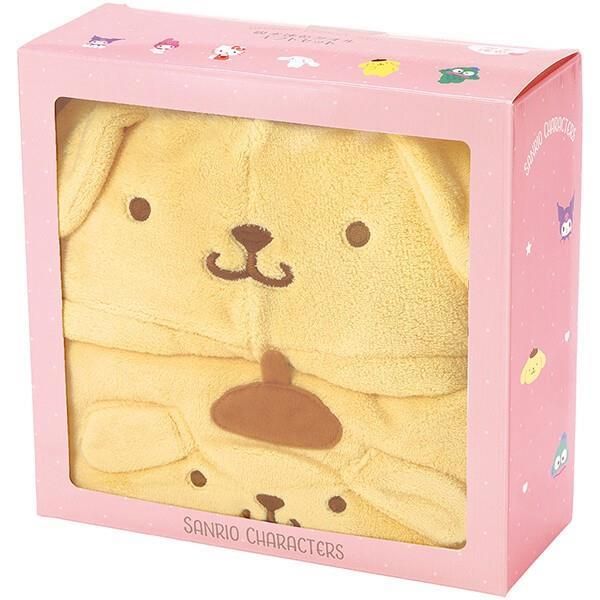ポムポムプリン 吸水速乾 タオルギフトセット (ヘアドライタオル・バスポンチョ) サンリオ キャラクター スケーター