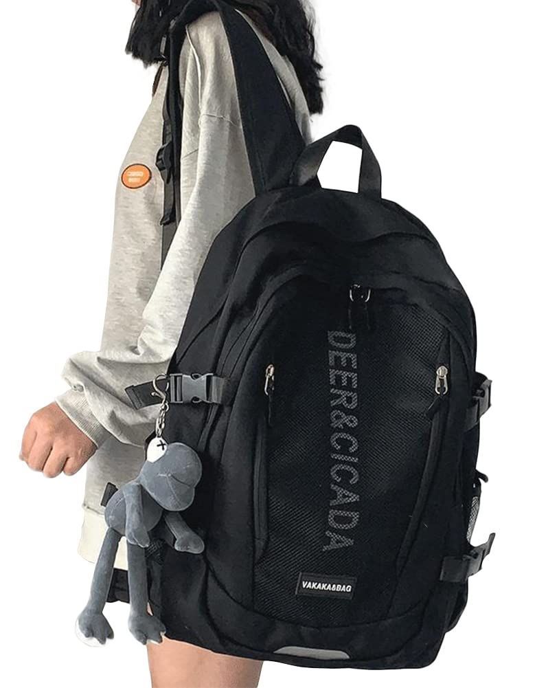【特価商品】軽量 可愛い 人気 タウンリュック 女子 バックパック 高校生 アウトドア リュック スクール リュック リュック 女性 大容量 シンプル 韓国 通勤 リュックサック 旅行 通学 防水 レディース おしゃれ [HeiDiga] 黑
